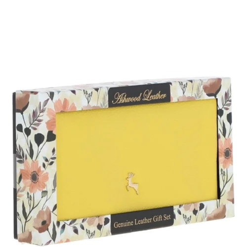 12 Card RFID Protected Leather Purse Aurora Yellow: J-56 -The Bridge Store 12 card rfid protected leather purse aurora yellow j 56 p5955 21259 image