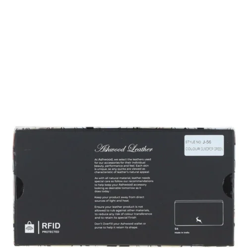 12 Card RFID Protected Leather Purse Gumdrop Green: J-56 -The Bridge Store 12 card rfid protected leather purse gumdrop green j 56 p5958 21271 image