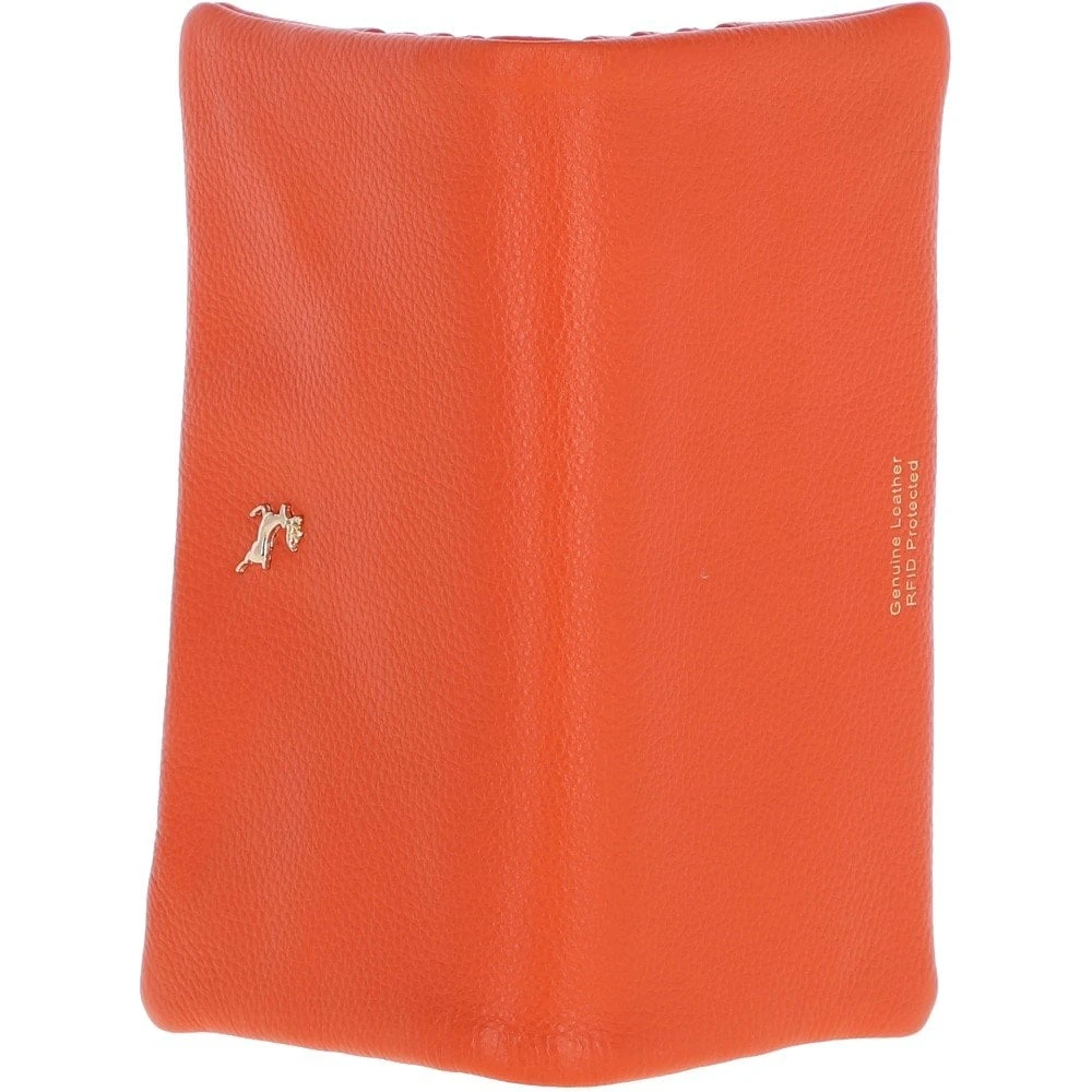 12 Card RFID Protected Leather Purse Mandarin: J-56 8 12 Card RFID Protected Leather Purse Mandarin: J-56 - Image 6
