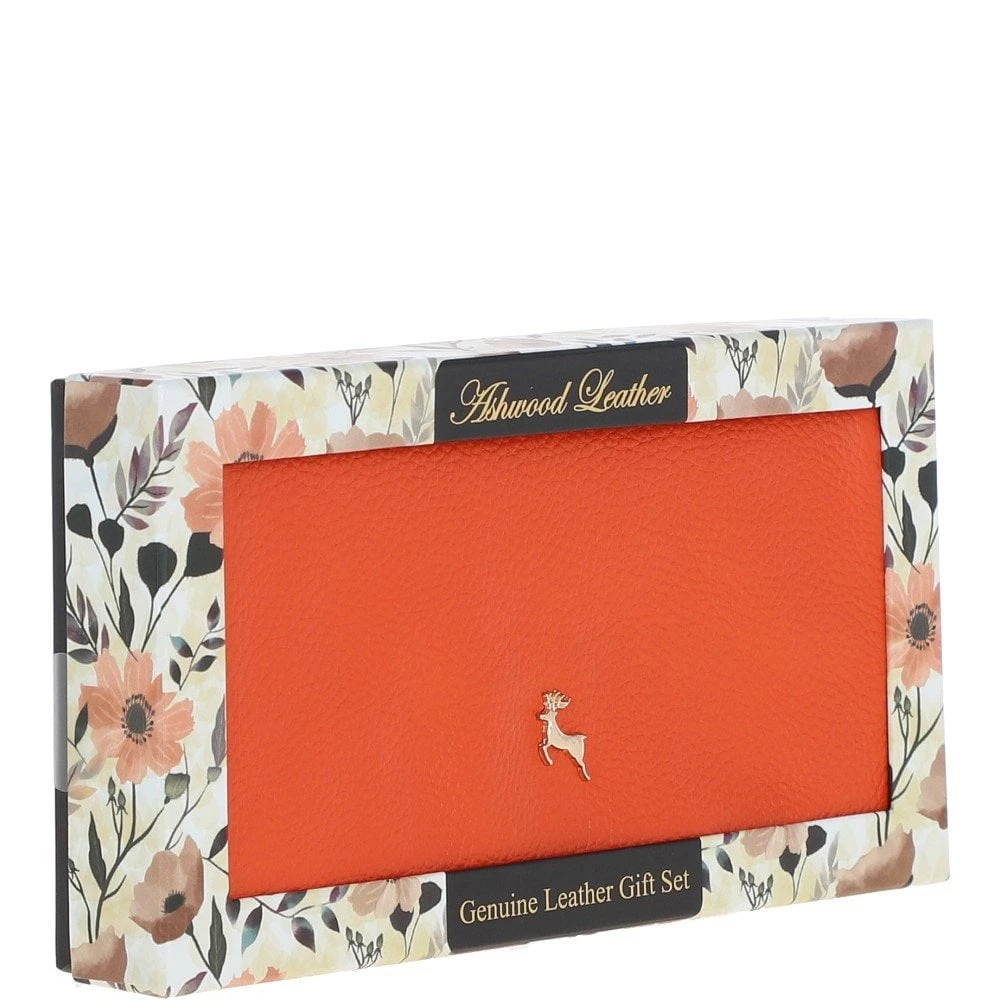 12 Card RFID Protected Leather Purse Mandarin: J-56 9 12 Card RFID Protected Leather Purse Mandarin: J-56 - Image 7