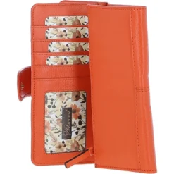 14 Card RFID Protected Large Leather Purse Mandarin: S1 -Default Template 2 14 card rfid protected large leather purse mandarin s1 p6705 24525 image