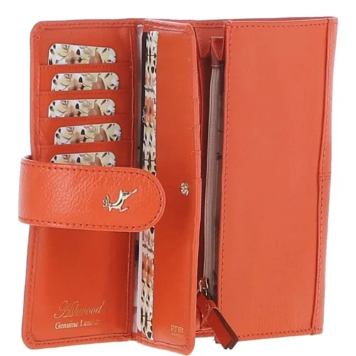 14 Card RFID Protected Large Leather Purse Mandarin: S1 13 14 Card RFID Protected Large Leather Purse Mandarin: S1 -The Bridge Store 14 card rfid protected large leather purse mandarin s1 p6705 24528 image