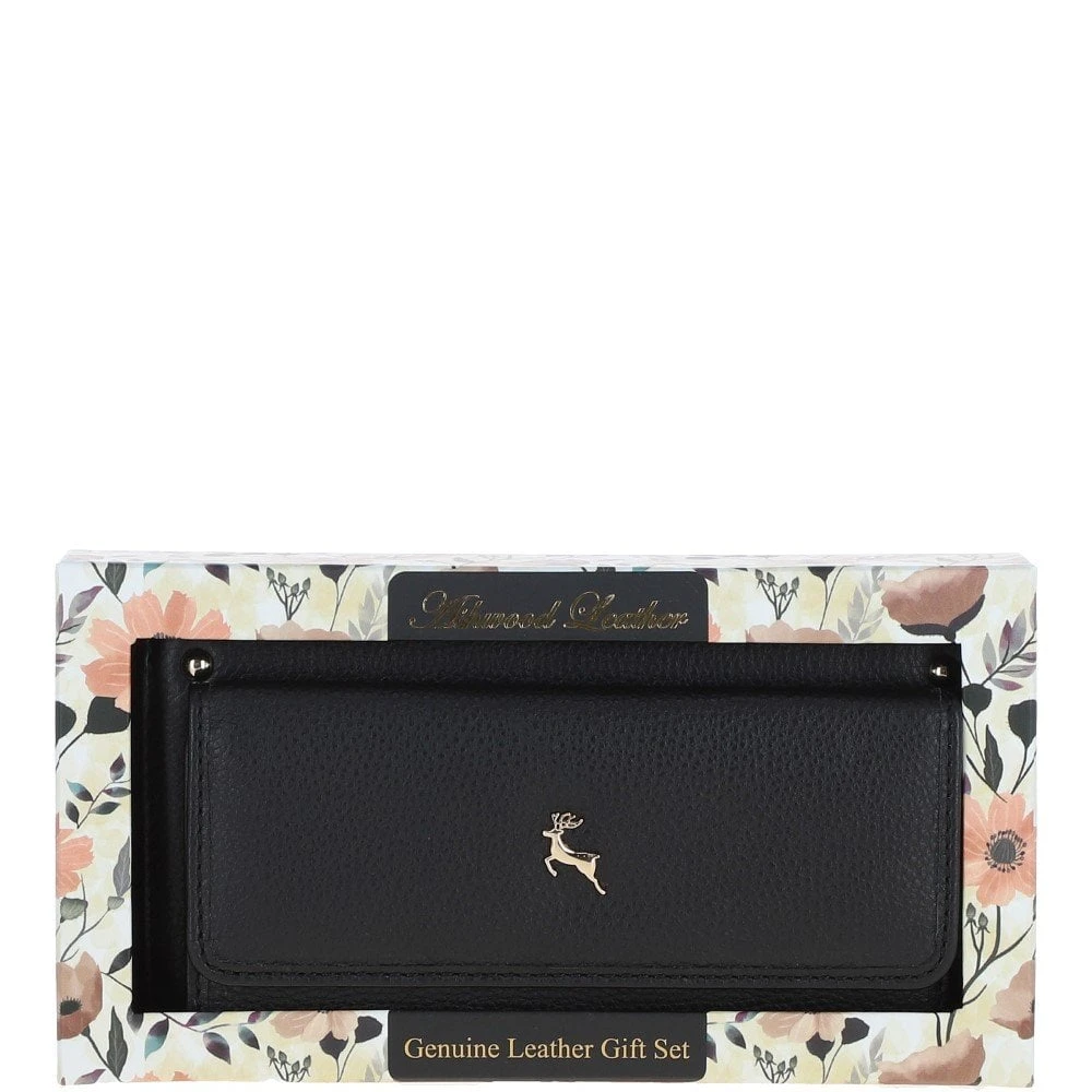 14 Card RFID Protected XL Leather Purse Black: J-54 3 14 Card RFID Protected XL Leather Purse Black: J-54