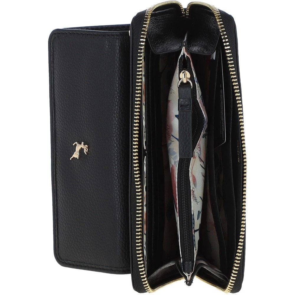 14 Card RFID Protected XL Leather Purse Black: J-54 4 14 Card RFID Protected XL Leather Purse Black: J-54 - Image 2