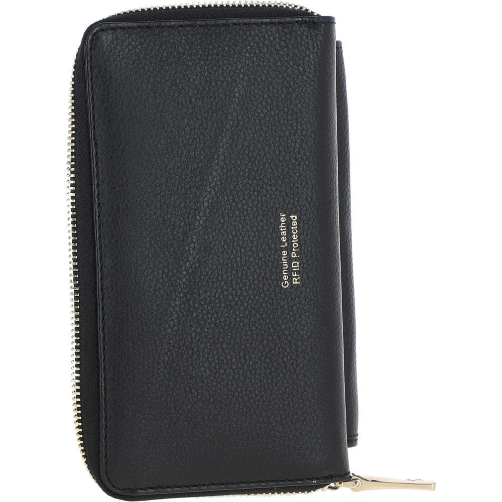 14 Card RFID Protected XL Leather Purse Black: J-54 6 14 Card RFID Protected XL Leather Purse Black: J-54 - Image 4