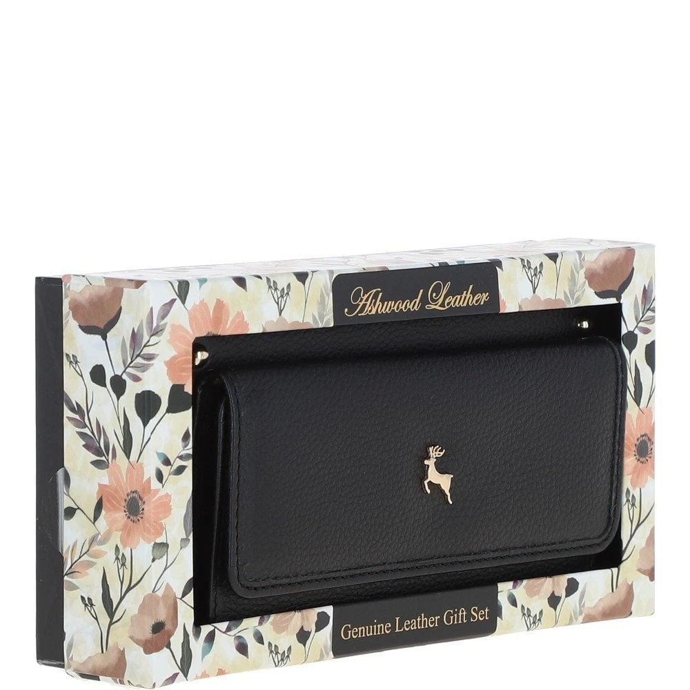 14 Card RFID Protected XL Leather Purse Black: J-54 9 14 Card RFID Protected XL Leather Purse Black: J-54 - Image 7