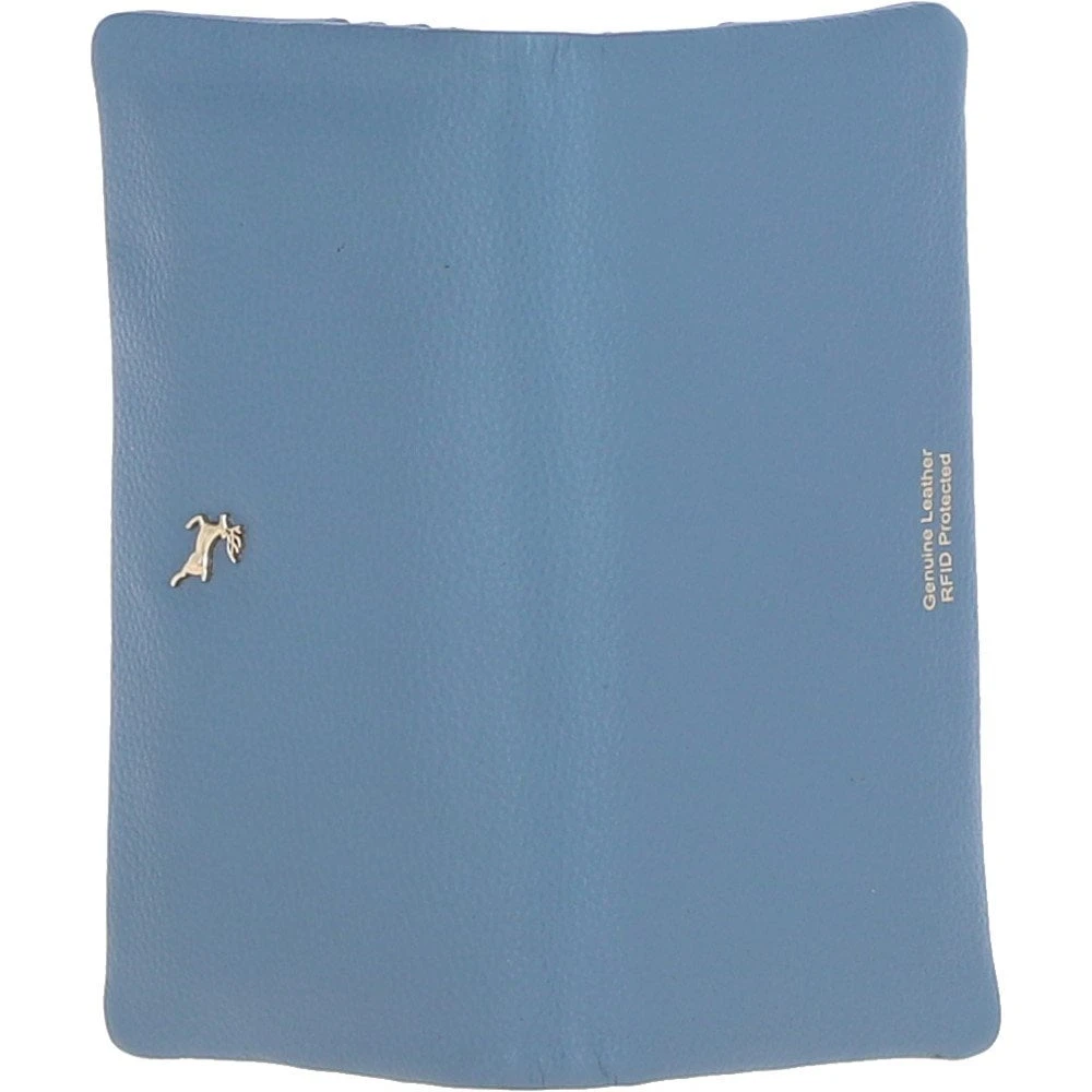 14 Card RFID Protected XL Leather Purse Denim Blue: S-4 5 14 Card RFID Protected XL Leather Purse Denim Blue: S-4 - Image 3