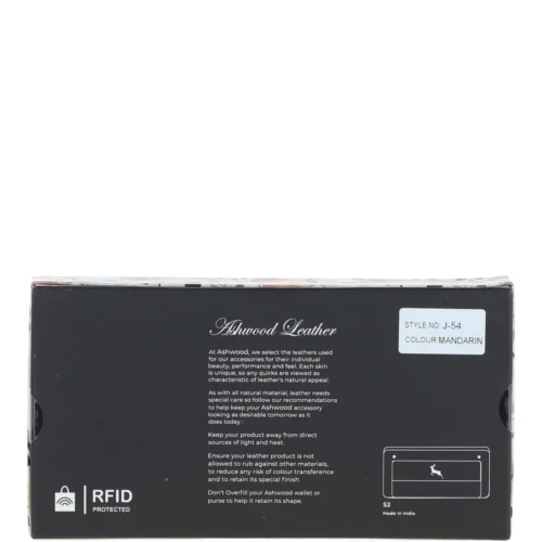 14 Card RFID Protected XL Leather Purse Mandarin: J-54 -The Bridge Store 14 card rfid protected xl leather purse mandarin j 54 p5941 21152 image