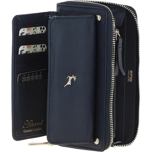 14 Card RFID Protected XL Leather Purse Navy: S2 13 14 Card RFID Protected XL Leather Purse Navy: S2 -The Bridge Store 14 card rfid protected xl leather purse navy s2 p6712 24490 image