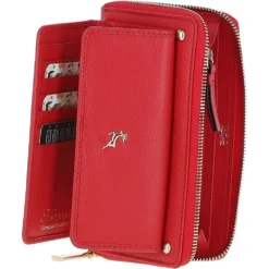 14 Card RFID Protected XL Leather Purse Poppy Red: S2 -Default Template 2 14 card rfid protected xl leather purse poppy red s2 p6713 24496 image