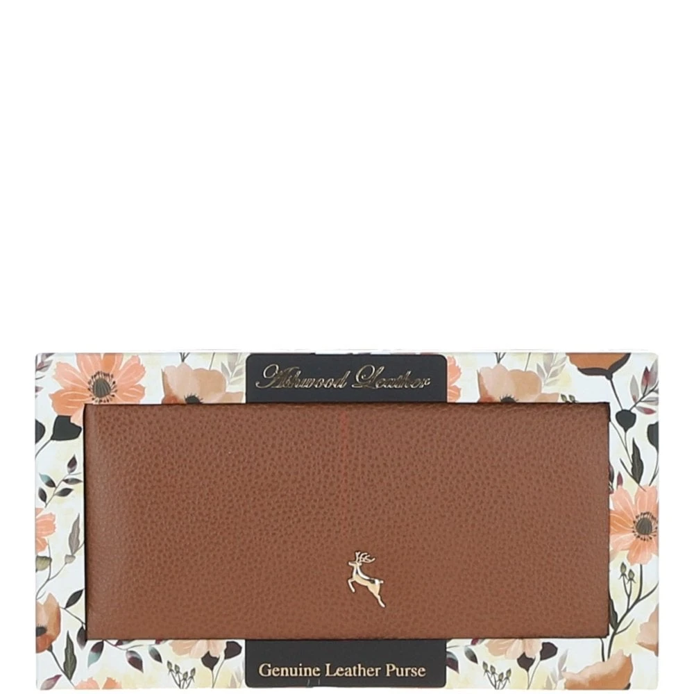 14 Card RFID Protected XL Leather Purse Two Tone Tan: S-4 4 14 Card RFID Protected XL Leather Purse Two Tone Tan: S-4 - Image 2