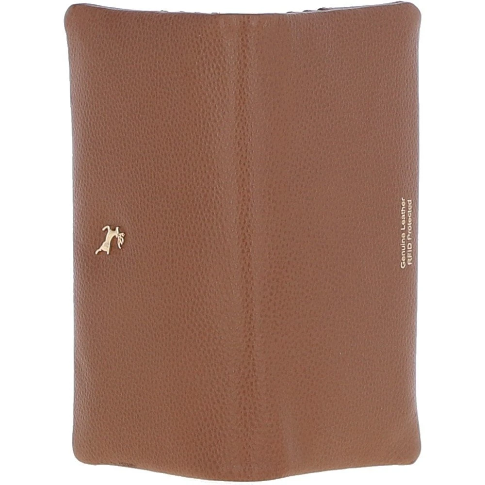 14 Card RFID Protected XL Leather Purse Two Tone Tan: S-4 5 14 Card RFID Protected XL Leather Purse Two Tone Tan: S-4 - Image 3