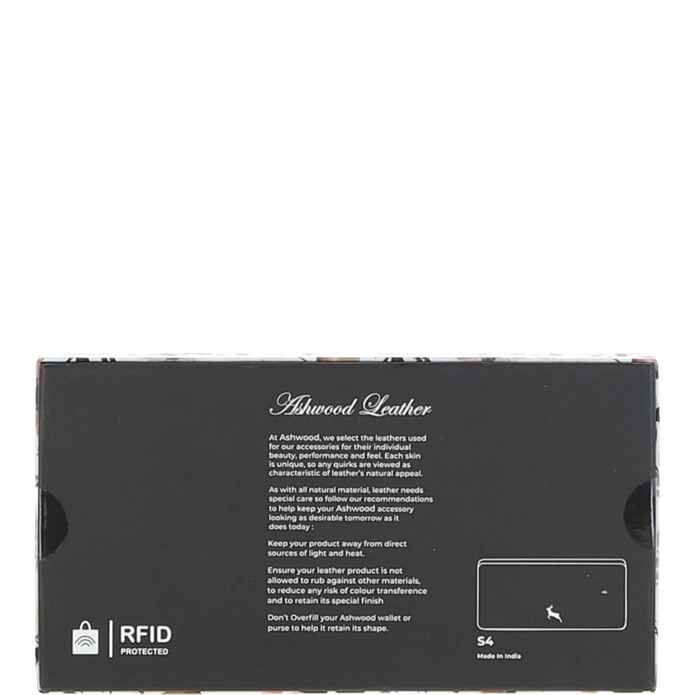 14 Card RFID Protected XL Leather Purse Two Tone Tan: S-4 6 14 Card RFID Protected XL Leather Purse Two Tone Tan: S-4 - Image 4