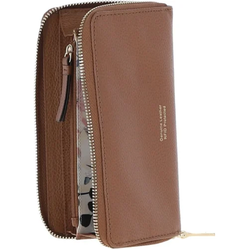 14 Card RFID Protected XL Leather Purse Two Tone Tan: S2 10 14 Card RFID Protected XL Leather Purse Two Tone Tan: S2 -The Bridge Store 14 card rfid protected xl leather purse two tone tan s2 p6714 24499 image