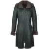 3/4 Hooded Toscana Sheepskin Coat Green : Malaska -Default Template 2 3 4 hooded toscana sheepskin coat green malaska p867 3747 image