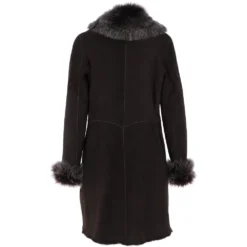 3/4 Length Toscana Suede Leather Coat Brown : 5055 8 3/4 Length Toscana Suede Leather Coat Brown : 5055 -Default Template 2 3 4 length toscana suede leather coat brown 5055 p6278 22598 image