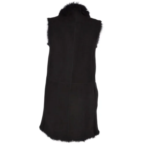 3/4 Length Toscana Suede Leather Gilet Black : Nekhii 8 3/4 Length Toscana Suede Leather Gilet Black : Nekhii -The Bridge Store 3 4 length toscana suede leather gilet black nekhii p2572 12040 image