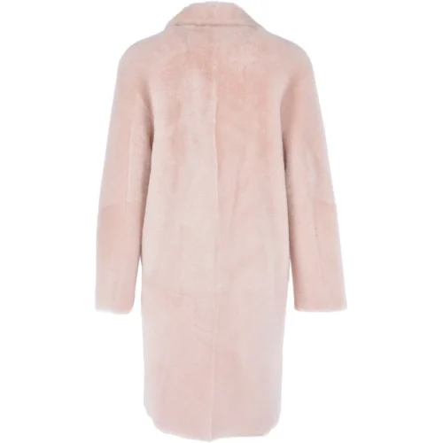 3/4 Long Shearling Fur Coat Baby Pink : Mikayla 8 3/4 Long Shearling Fur Coat Baby Pink : Mikayla -The Bridge Store 3 4 long shearling fur coat baby pink mikayla p2602 11972 image