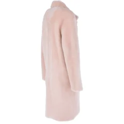 3/4 Long Shearling Fur Coat Baby Pink : Mikayla -Default Template 2 3 4 long shearling fur coat baby pink mikayla p2602 11973 image