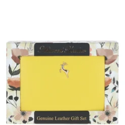 6 Card RFID Protected Zip Around Leather Purse Aurora Yellow: J-57