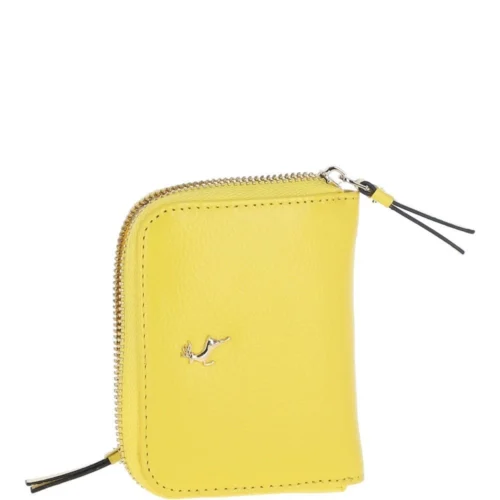 6 Card RFID Protected Zip Around Leather Purse Aurora Yellow: J-57 -The Bridge Store 6 card rfid protected zip around leather purse aurora yellow j 57 p5964 21312 image