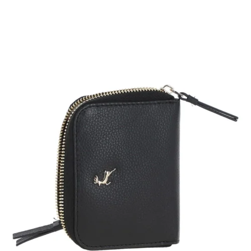 6 Card RFID Protected Zip Around Leather Purse Black: J-57 -The Bridge Store 6 card rfid protected zip around leather purse black j 57 p5965 21319 image