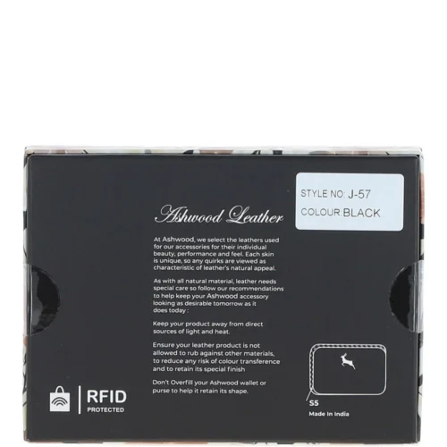 6 Card RFID Protected Zip Around Leather Purse Black: J-57 -The Bridge Store 6 card rfid protected zip around leather purse black j 57 p5965 21320 image