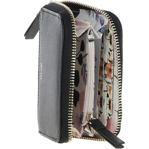 6 Card RFID Protected Zip Around Leather Purse Black: S-5 -The Bridge Store 6 card rfid protected zip around leather purse black s 5 p6727 24384 image