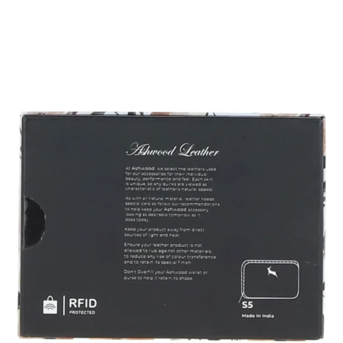 6 Card RFID Protected Zip Around Leather Purse Black: S-5 -The Bridge Store 6 card rfid protected zip around leather purse black s 5 p6727 24385 image