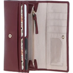 7 Card RFID Protected Large Leather Purse Wine: Z-79 -Default Template 2 7 card rfid protected large leather purse wine z 79 p7030 25887 image