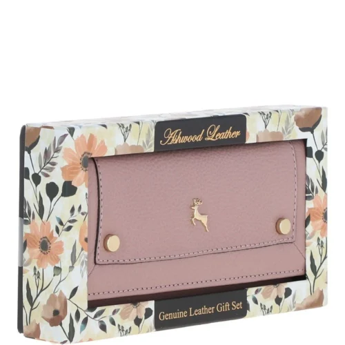 7 Card RFID Protected Large Leather Purse Wood Rose: J-52 -The Bridge Store 7 card rfid protected large leather purse wood rose j 52 p5927 21056 image