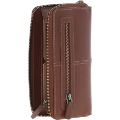 8 Card Zip Around RFID Protected Large Leather Purse Chestnut: T-90 -Default Template 2 8 card zip around rfid protected large leather purse chestnut t 90 p7529 27196 image