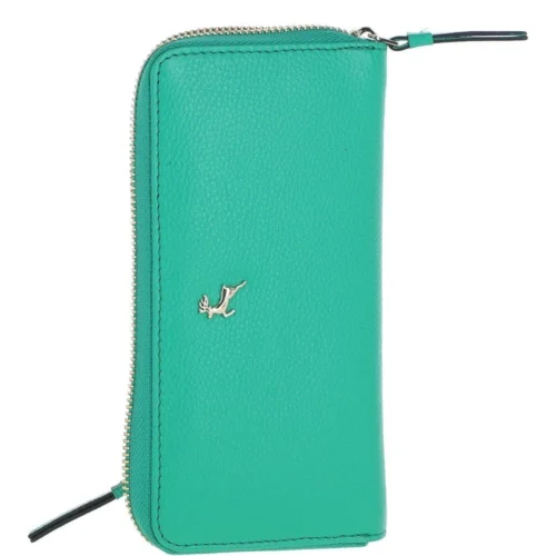 8 Card Zip Around RFID Protected Large Leather Purse Gumdrop Green: J-51 12 8 Card Zip Around RFID Protected Large Leather Purse Gumdrop Green: J-51 -The Bridge Store 8 card zip around rfid protected large leather purse gumdrop green j 51 p5921 21015 image