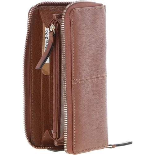 8 Card Zip Around RFID Protected Large Leather Purse Tan: Z-70 9 8 Card Zip Around RFID Protected Large Leather Purse Tan: Z-70 -The Bridge Store 8 card zip around rfid protected large leather purse tan z 70 p6993 25515 image