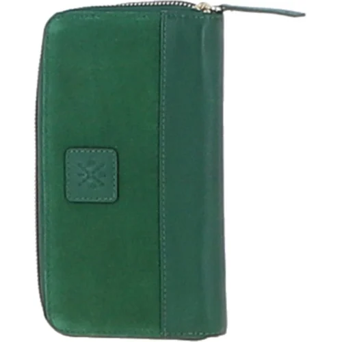 4 Card Zip Around Suede And Leather Purse Green: S-20 11 4 Card Zip Around Suede And Leather Purse Green: S-20 -The Bridge Store ashwood 4 card zip around suede and leather purse green s 20 p6259 22715 image