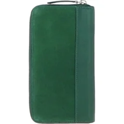 4 Card Zip Around Suede And Leather Purse Green: S-20 -Default Template 2 ashwood 4 card zip around suede and leather purse green s 20 p6259 22716 image