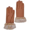 Faux Fur Tipped Leather Gloves Light Tan : 678 -Default Template 2 ashwood faux fur tipped leather gloves light tan 678 p1706 7519 image