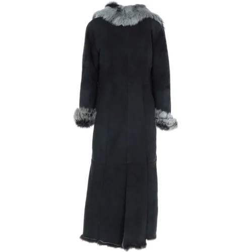 Full Length Toscana Suede Leather Coat Black: Squisita 8 Full Length Toscana Suede Leather Coat Black: Squisita -The Bridge Store ashwood full length toscana suede leather coat black squisita p6823 25114 image
