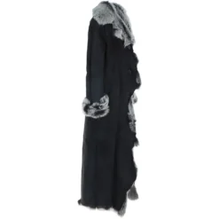 Full Length Toscana Suede Leather Coat Black: Squisita -Default Template 2 ashwood full length toscana suede leather coat black squisita p6823 25115 image