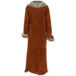 Full Length Toscana Suede Leather Coat Tan: Squisita -Default Template 2 ashwood full length toscana suede leather coat tan squisita p6825 25122 image