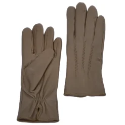 Leather Gloves Taupe : 401