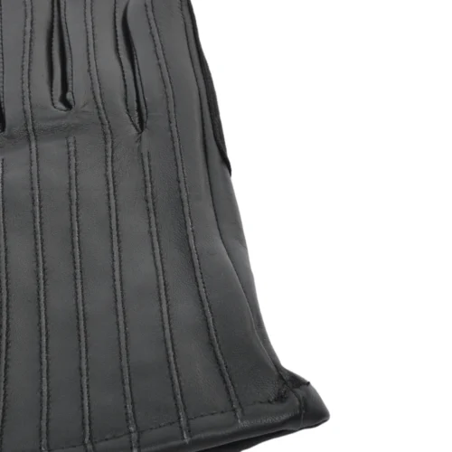 Leather Gloves With Suede Finger Detail Black : 175 -The Bridge Store ashwood leather gloves with suede finger detail black 175 p1675 7522 image