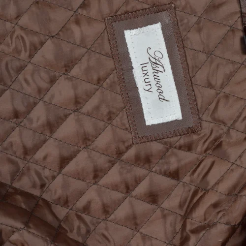 Leather Hooded Coat Brown/ddy : Harriet -The Bridge Store ashwood leather hooded coat brown ddy harriet p93 6893 image