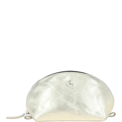 Leather Make-Up Bag Gold : PHILIPPA