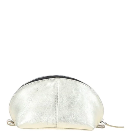 Leather Make-Up Bag Gold : PHILIPPA 8 Leather Make-Up Bag Gold : PHILIPPA -The Bridge Store ashwood leather make up bag gold philippa p6208 22313 image