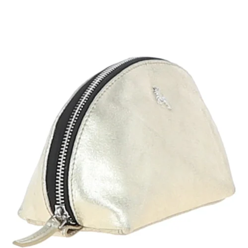 Leather Make-Up Bag Gold : PHILIPPA 9 Leather Make-Up Bag Gold : PHILIPPA -The Bridge Store ashwood leather make up bag gold philippa p6208 22314 image