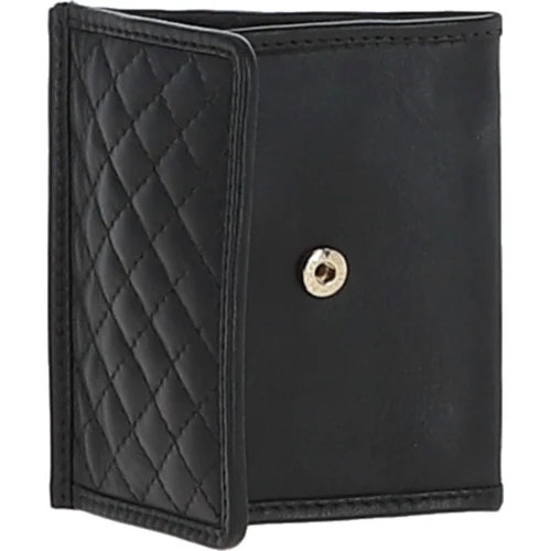 Quilted Coin Card Purse Black: QCP