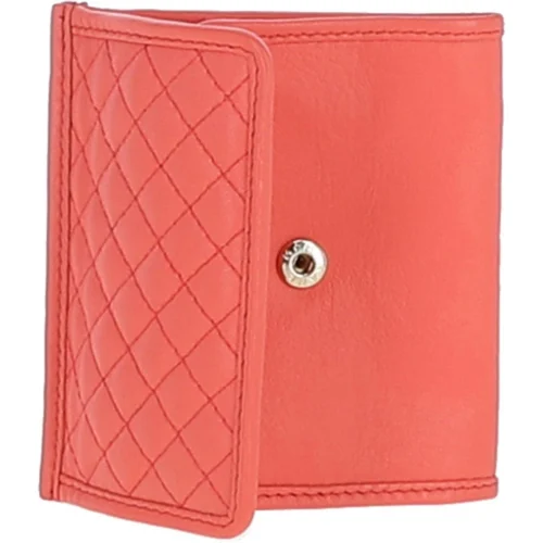 Quilted Coin Card Purse Salmon: QCP