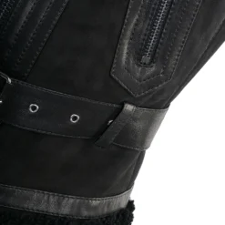 Shearling Leather And Suede Biker Gilet Black/suede : Indiana -Default Template 2 ashwood shearling leather and suede biker gilet black suede indiana p1531 6857 image