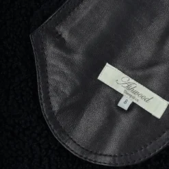 Shearling Leather And Suede Biker Gilet Black/suede : Indiana -Default Template 2 ashwood shearling leather and suede biker gilet black suede indiana p1531 6858 image